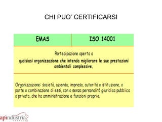 CHI PUO’ CERTIFICARSI 
