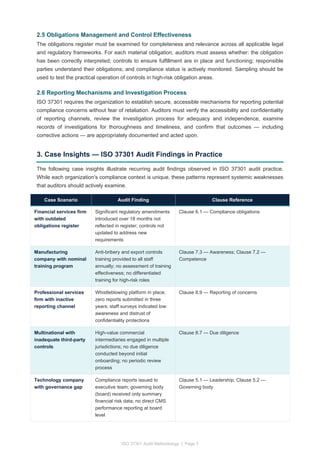 Iso 37301 Checklist.pdf ISO 37301 Audit Methodology and Case Insights | PDF