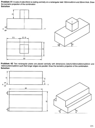 Engineering Graphics Block Projection of Isometrics- Engineering Graphics | PDF