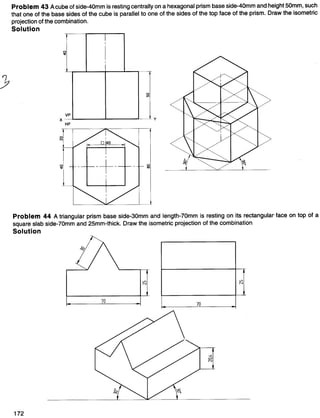 Engineering Graphics Pdf Projection of Isometrics- Engineering Graphics | PDF