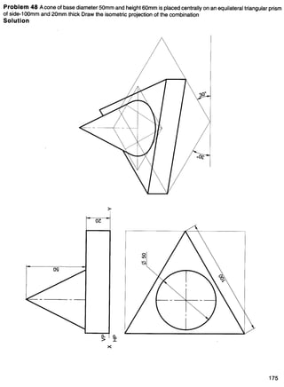 Isometric Lens Projection Projection of Isometrics- Engineering Graphics | PDF
