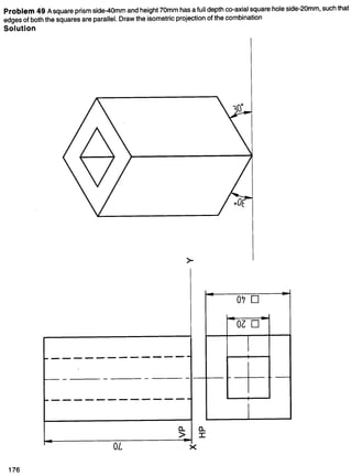 Engineering Graphics Block Projection of Isometrics- Engineering Graphics | PDF