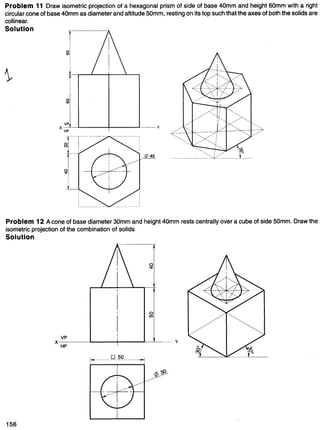 Engineering Graphics Pdf Projection of Isometrics- Engineering Graphics | PDF