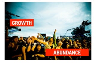 Accelerate 
Social 
Change 
GROWTH 
ABUNDANCE 
 