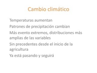 Fortalecimiento de los sistemas de semillas como una estrategia de adaptación al cambio climático para los pequeños agricultores, Por Jacob Van Etten 