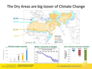 Crop and food systems are and will remain driven
by cereal production (especially wheat).
Breeding for Yield, Heat, Pests ...