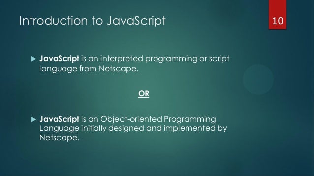 3. Java Script