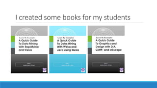 I created some books for my students
 