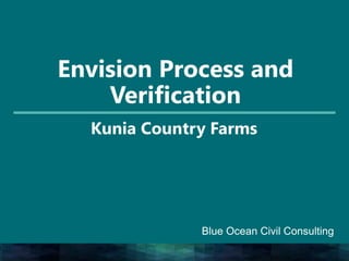 Envision Process and
Verification
Kunia Country Farms
Blue Ocean Civil Consulting
 