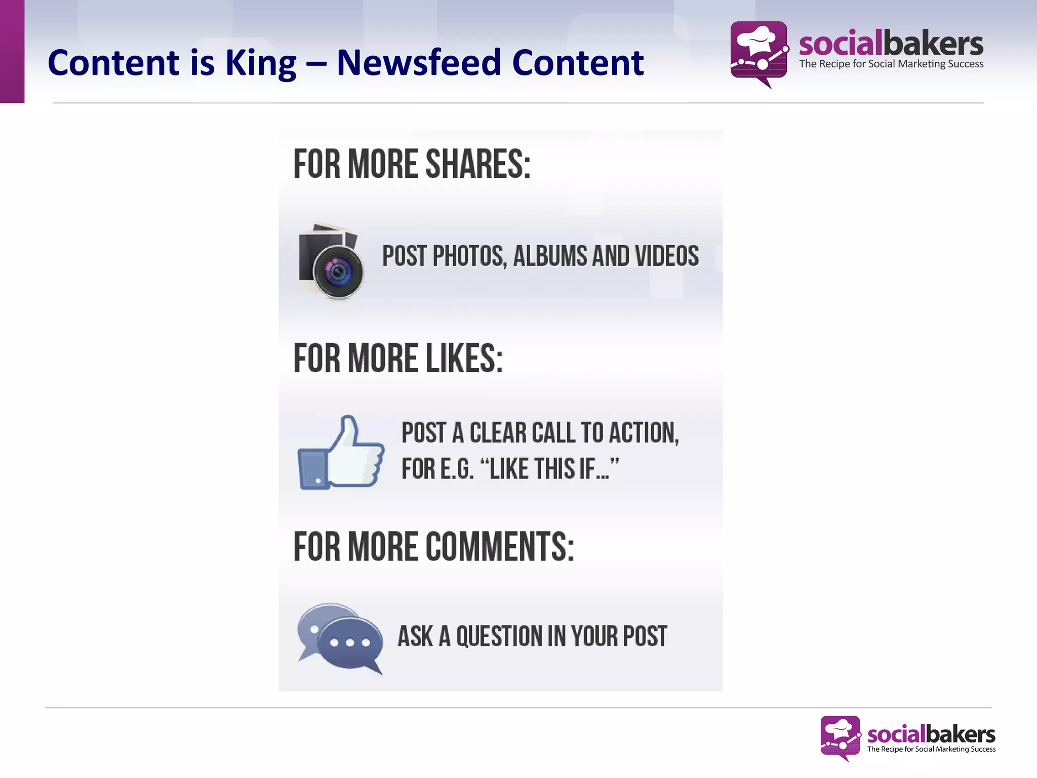 Content is King – Newsfeed Content
 