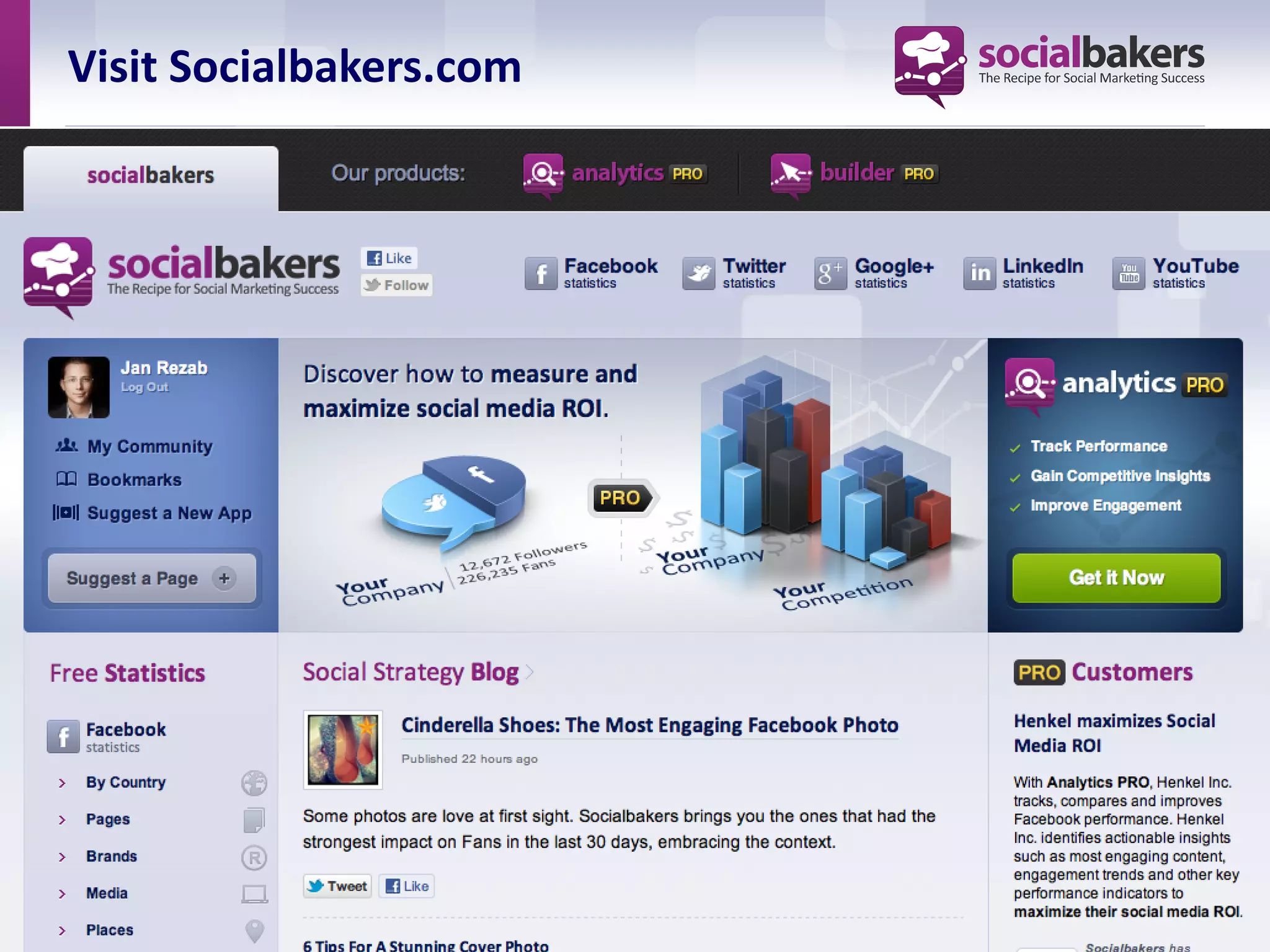 Visit Socialbakers.com
 