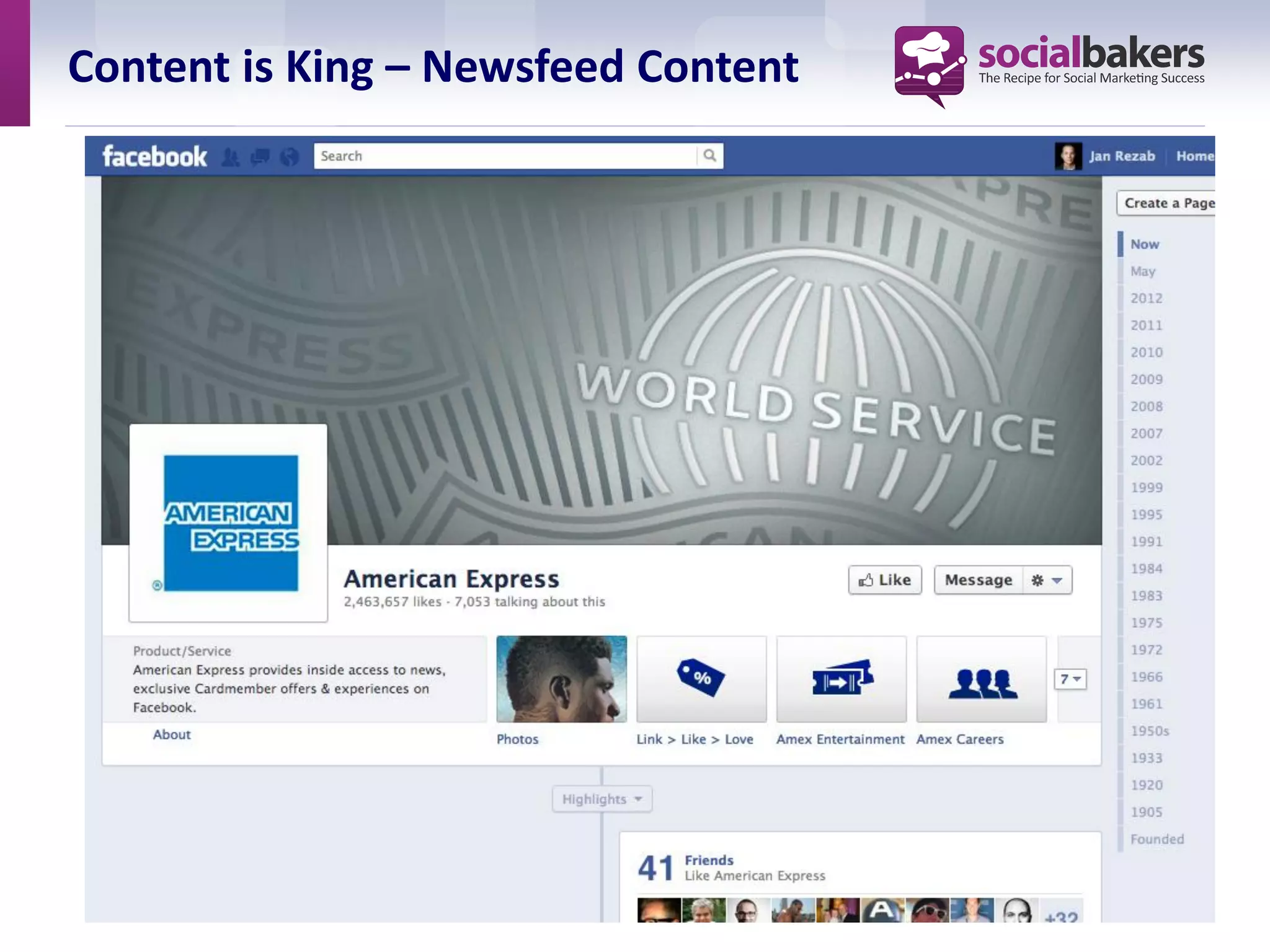 Content is King – Newsfeed Content
 