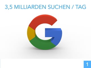 3,5 MILLIARDEN SUCHEN / TAG
1
 