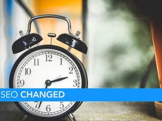 2. WAS?
SEO CHANGED
 