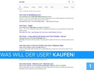 WAS WILL DER USER? KAUFEN!
1
 