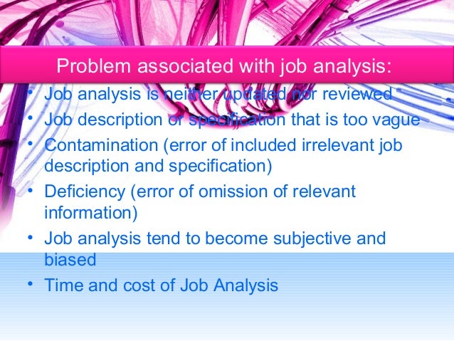 3 Job Analyisis 3 Job Analyisis