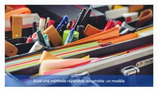 Avoir une méthode répétable, adaptable : un modèle
 