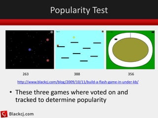 Build a Flash Game in Under 3KB | PPTX