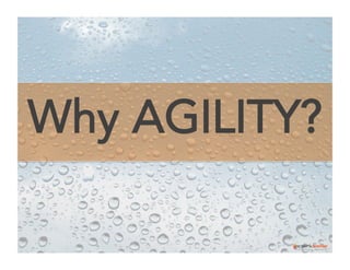 Why AGILITY?

 