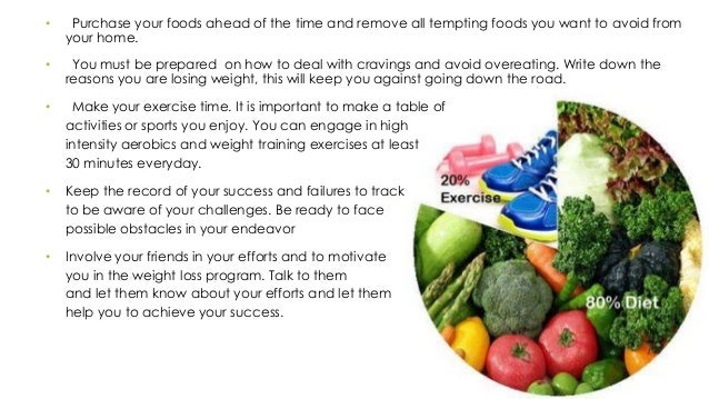 3 components of a healthy weight loss program