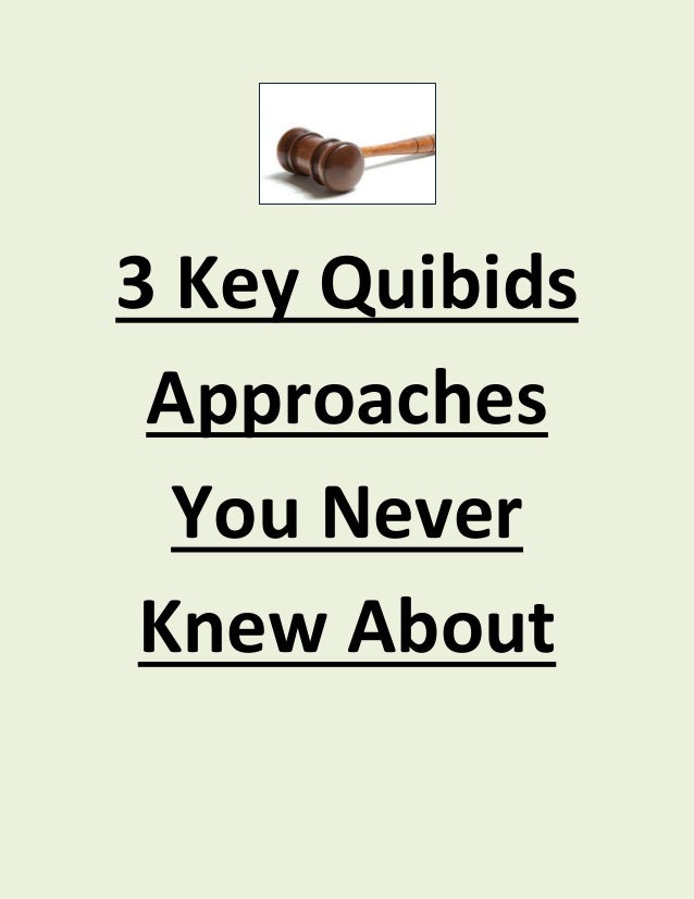 key quibids approaches you never knew about how quibids works