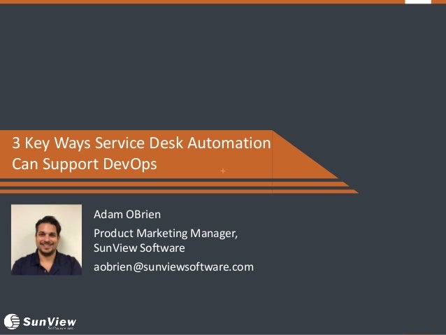 Webinar 3 Key Ways Service Desk Automation Can Support Devops