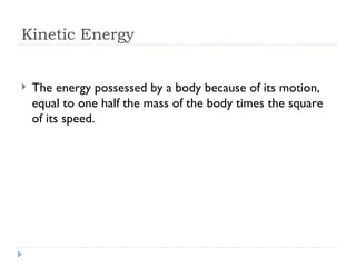 (3) kinetic energy | PPT