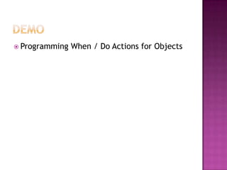 programming rowsY to insert more RowsAll Rows run simultaneouslyCan have multiple pages Can program gamepad buttonsCan program multiple gamepads (multi-player games)