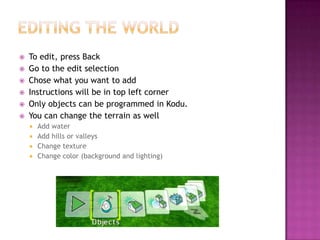 More ABOUT Playing a game Select the game you want to play (scroll) + pick (Press X)Press A to start game playGame play directions will be shown on opening game screen
