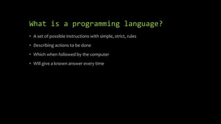 Learn to code in 15 minutes | PPT