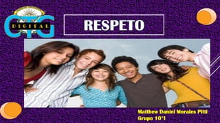 Matthew Daniel Morales Pitti
Grupo 10°I
 