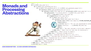 GOOD DESIGN MATTERS — (C) 2024 GIOVANNI COSTAGLIOLA
Monadsand
Processing
Abstractions
 