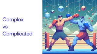 Complex
vs
Complicated
 