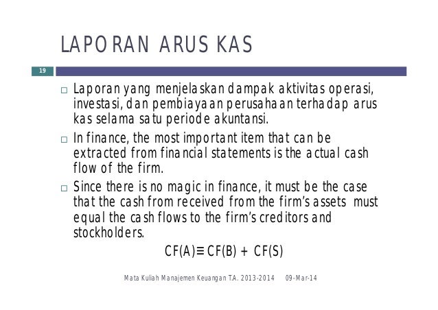 laporan arus kas