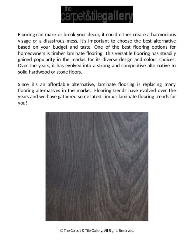 3 latest trends in timber laminate flooring