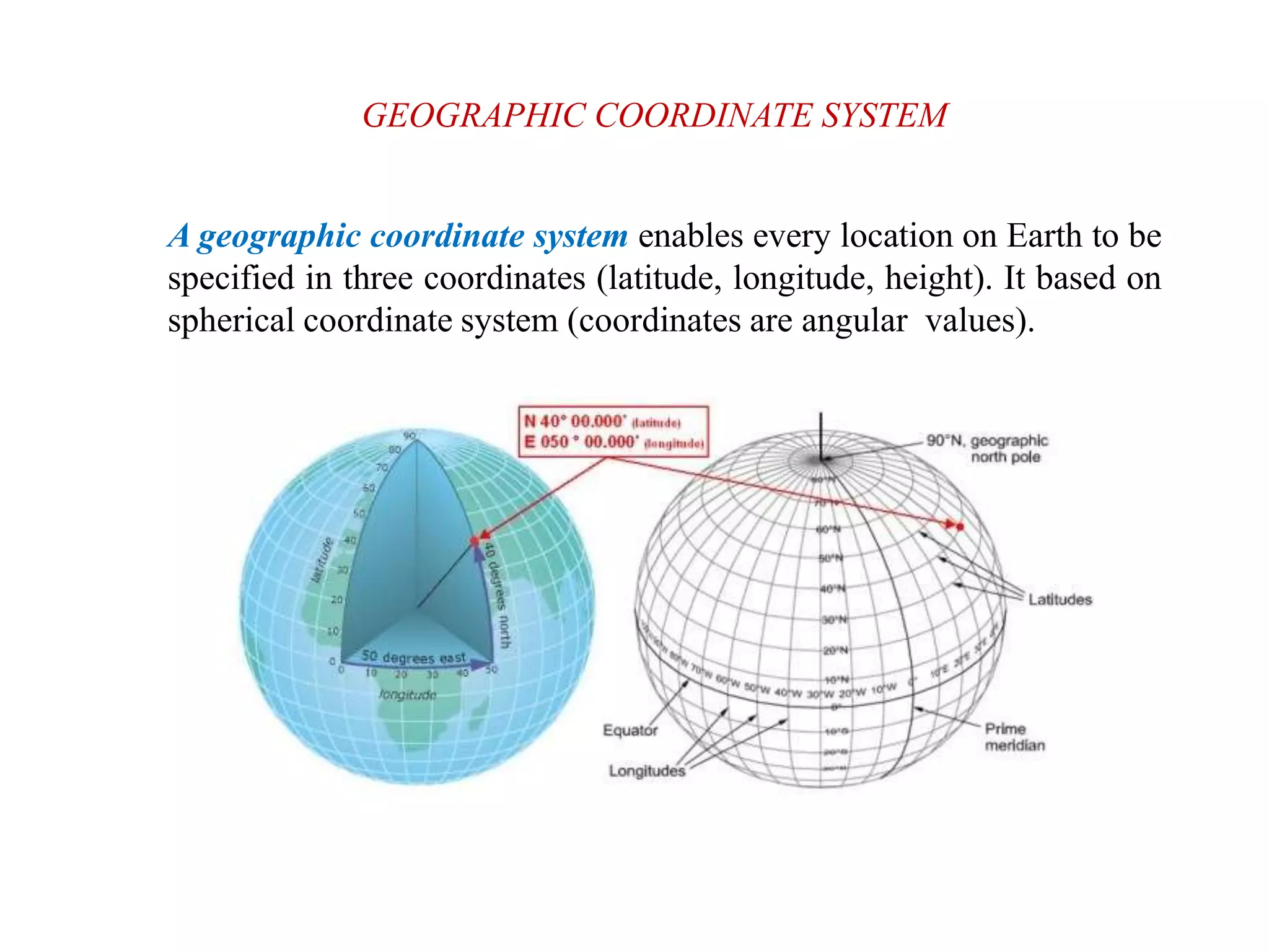 Coordinate systems (Lecture 3) | PPTX