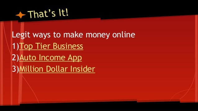 3 legit ways to make money online