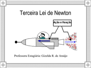 Terceira Lei de Newton Professora Estagiária: Gizelda R. de Araújo 