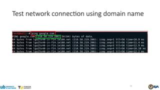Test network connection using domain name
50
 