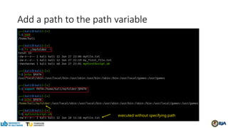 Add a path to the path variable
 