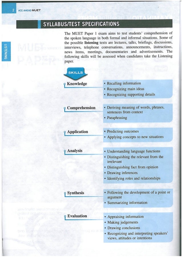3 Listening Component 1 Muet