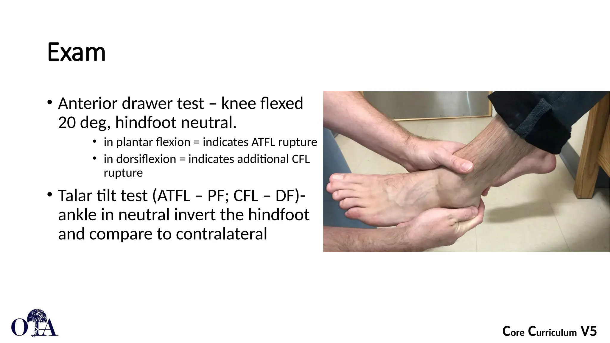 3 Lower Extremity Foot and Ankle Ligamentous Tendon Injuries about the ...