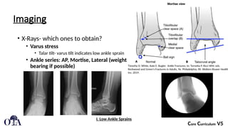 3 Lower Extremity Foot and Ankle Ligamentous Tendon Injuries about the ...