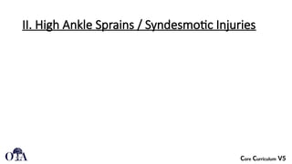 3 Lower Extremity Foot and Ankle Ligamentous Tendon Injuries about the ...