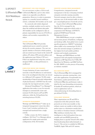 3ls Window LANNET Lanswitch Plus 3LS Multilayer Switch | PDF