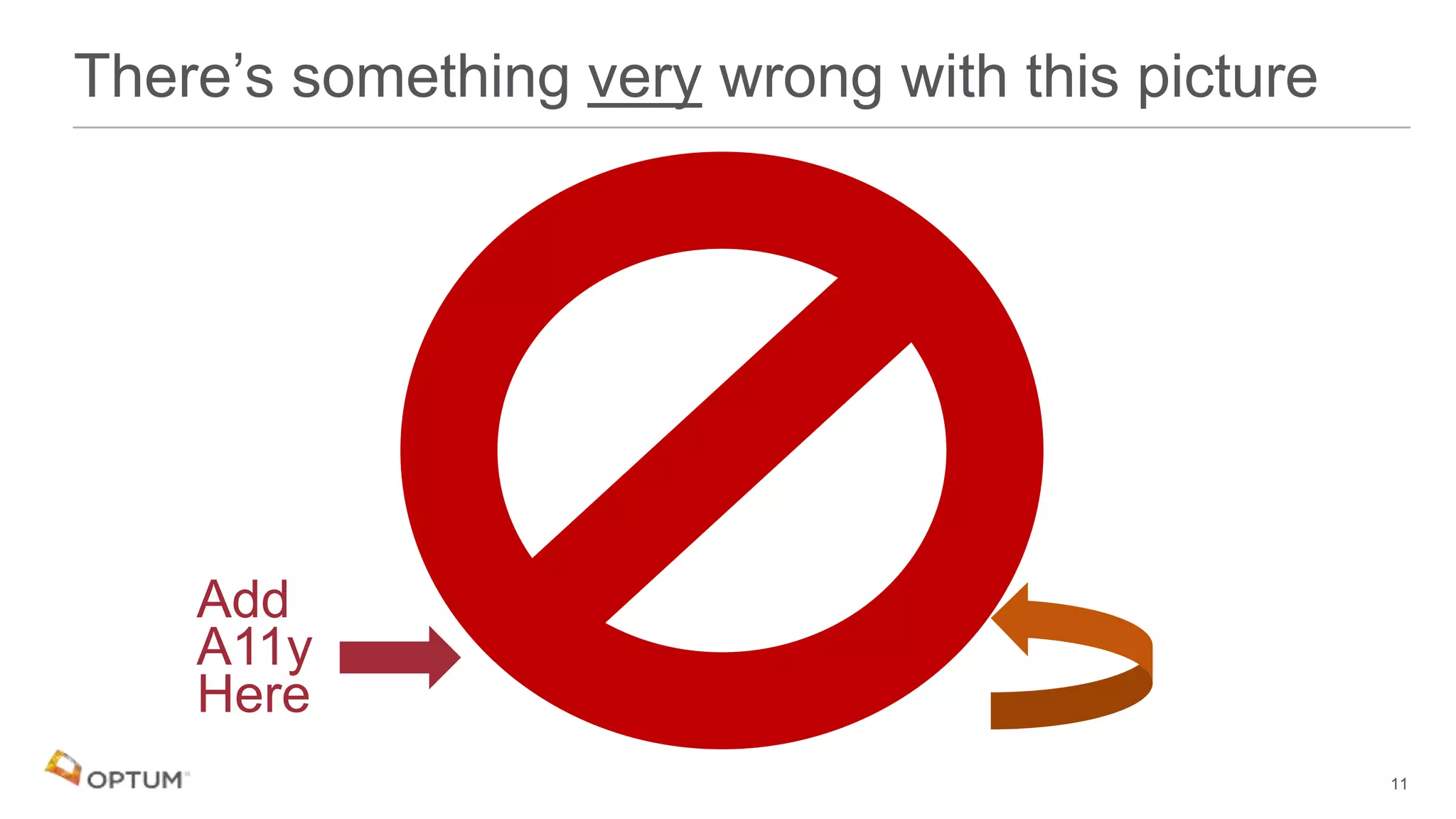 11
There’s something very wrong with this picture
Add
A11y
Here
 