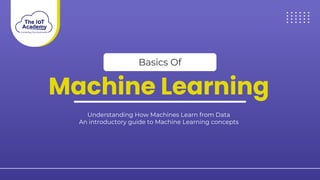Basics of Machine Learning: Understanding How Machines Learn from Data ...