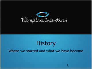 History
Where we started and what we have become

1

 
