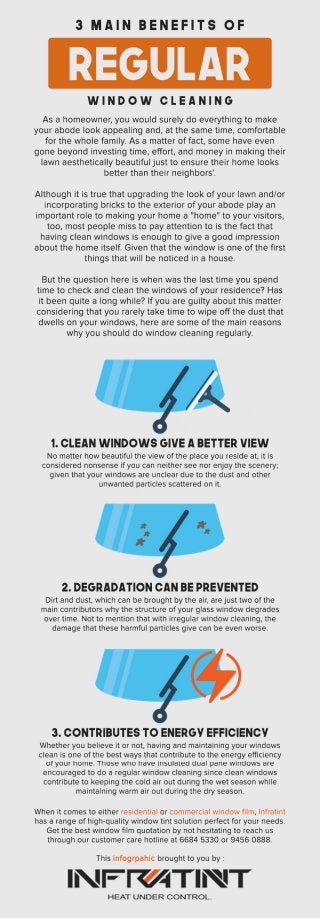 3 main benefits of regular window cleaning