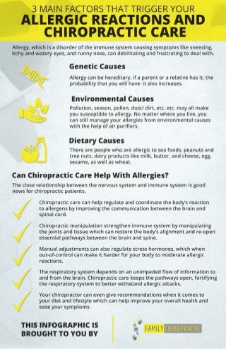 3 Main Factors That Trigger Your Allergic Reactions And Chiropractic Care